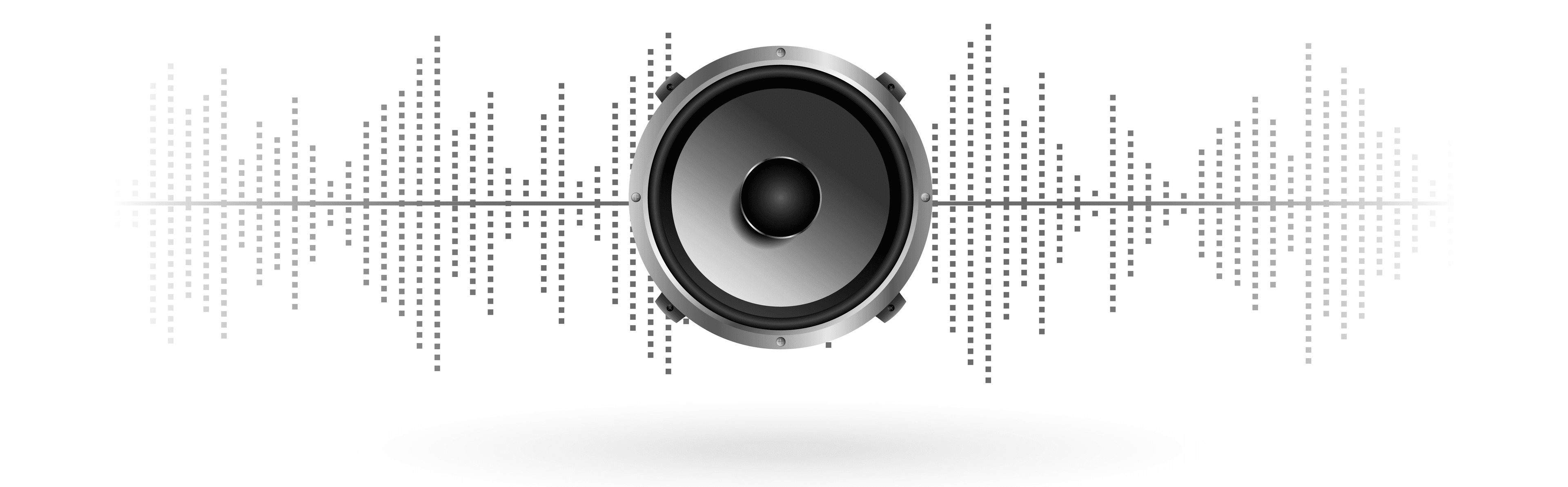 Speaker with sound waves